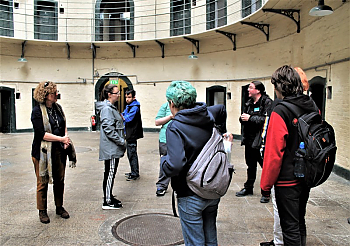 Landmark College Study Abroad students at new wing Kilmainham Gaol