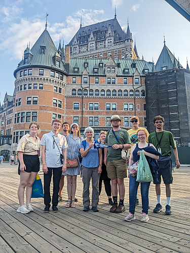 LC group in front of Chateau Frontenac