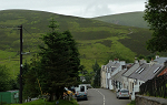 This is a picture taken from Lotus Lodge looking down at the village of Wanlockhead
