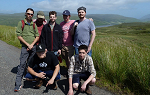 Students in Carbost, Isle of Skye (overlooking the village and Loch Harport).  
