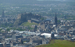 view of Edinburgh from Arthur's seat