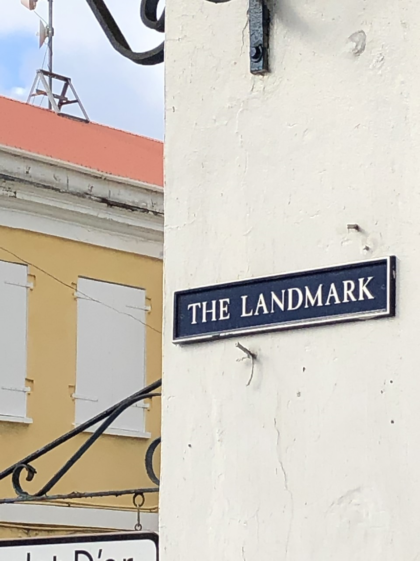 The Landmark sign