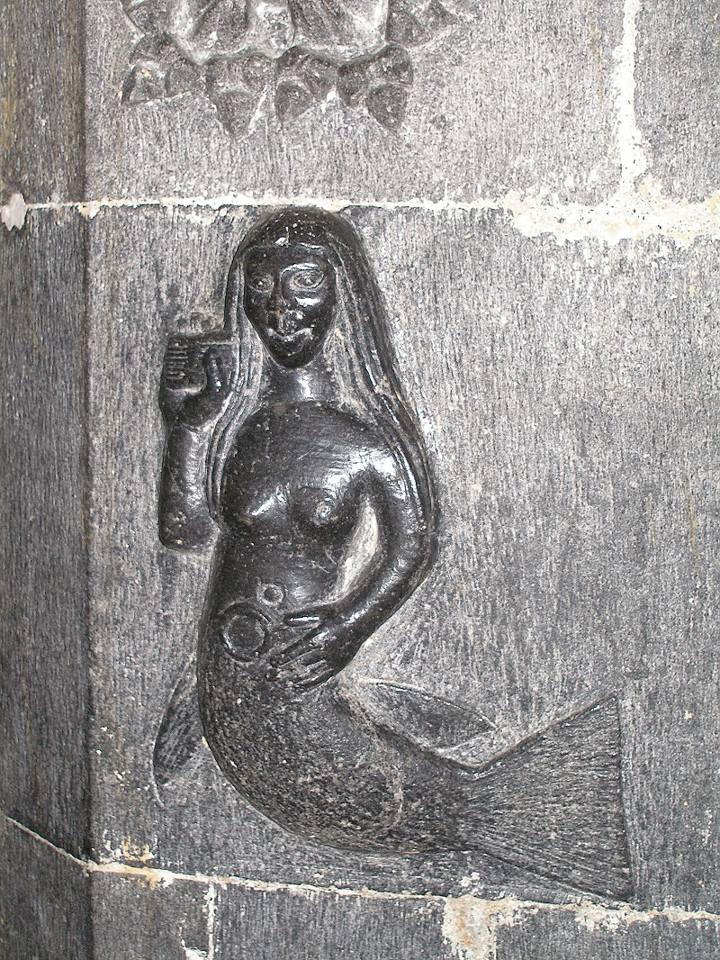 clonfert mermaid carving