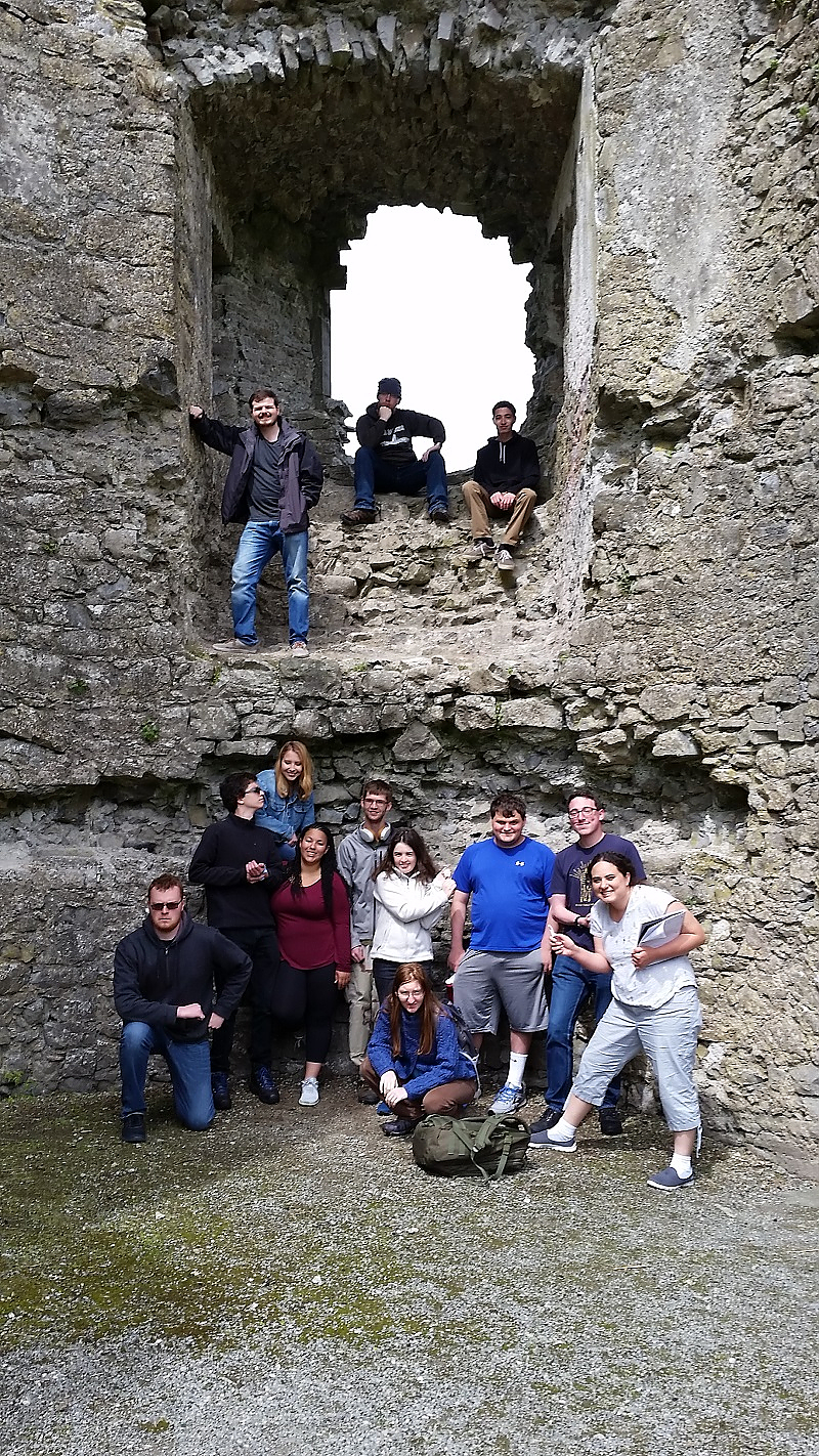 students at roscommon castle