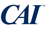 Logo for C A I, which is those three capitalized letters in a dark blue color and italics style