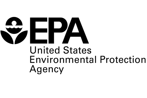 EPA Logo, which is are the letters EPA stacked above the words United States Environmental Protection Agency in all black letters.