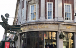 Exterior of Betty's Café Tea Rooms in London, England.