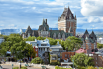 View of Parliament Building in Quebec City, Canada