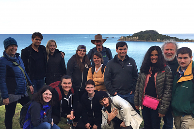 Study Abroad group in New Zealand