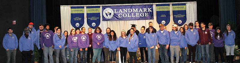 Residential Staff onstage at Spring 2019 Convocation ceremony